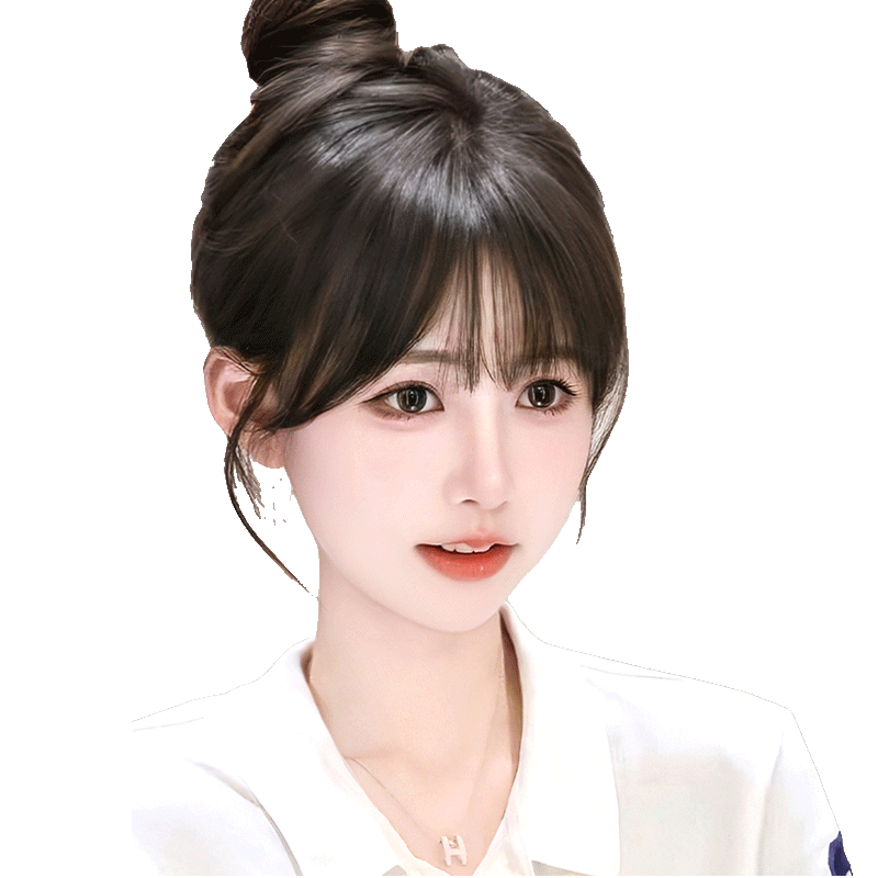【交个朋友】天空树假发女片头顶补发自然前额假刘海