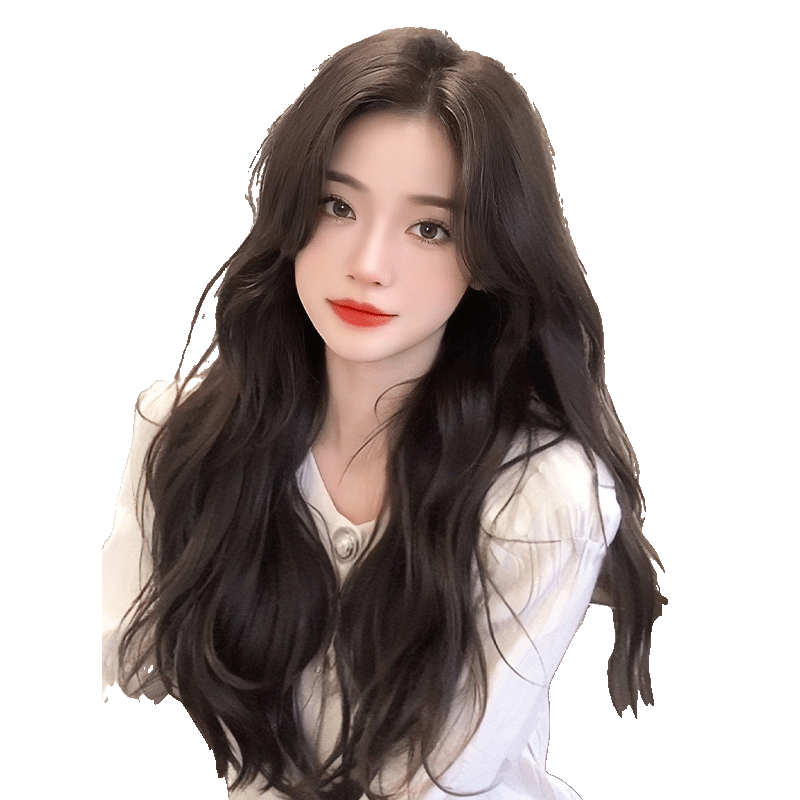 假发女长发无痕接发片增发量轻薄真发全真人发三片式大波浪长卷发