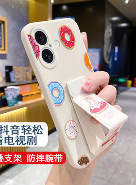 甜甜圈猫咪适用于OPPOReno15手机壳Findx9Pro/8Ultra/7磁吸支架Reno14/13p/12/10/11硅胶软壳K13turbo折叠x6