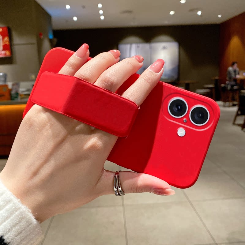 适用于OPPOFindX9Pro手机壳FindX8s+/7Ultra纯色K13Turbo磁吸支架x6防摔款5Pro折叠腕带k12s硅胶软壳追剧神器