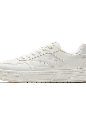 安踏百川丨经典低帮板鞋男鞋夏季新款透气小白鞋运动鞋112538010