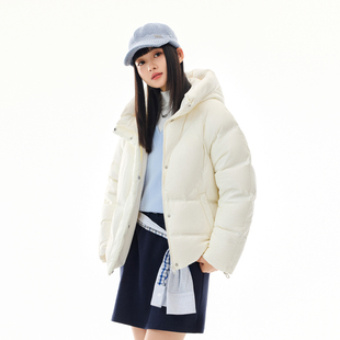 安踏多彩羽绒服丨防泼水保暖外套女冬季鸭绒面包服棉服162548903N