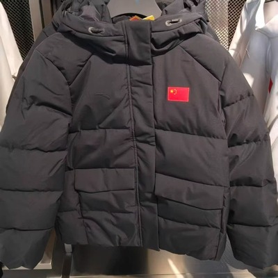 安踏国旗款运动羽绒服女2025冬季新款保暖梭织羽绒外套 162617917