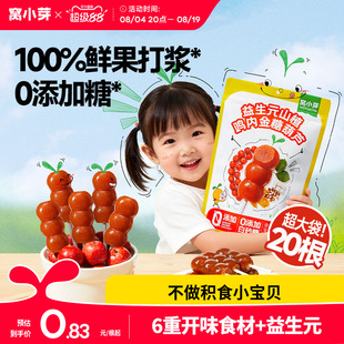 窝小芽鸡内金山楂棒棒糖无添加糖葫芦儿童零食送婴幼儿宝宝辅食谱