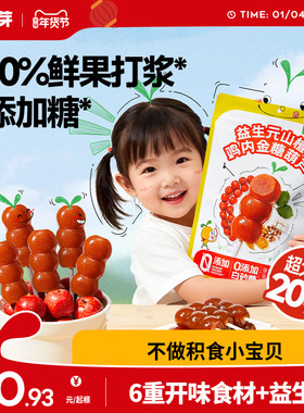 窝小芽鸡内金山楂棒棒糖无添加糖葫芦儿童零食送婴幼儿宝宝辅食谱