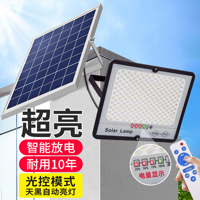 大功率1000w室內外防水太陽能燈