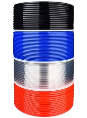 气管PU8*5高压机气动风管黑色透明软管12A*8/10*6.5/6*4/2.5/14/1