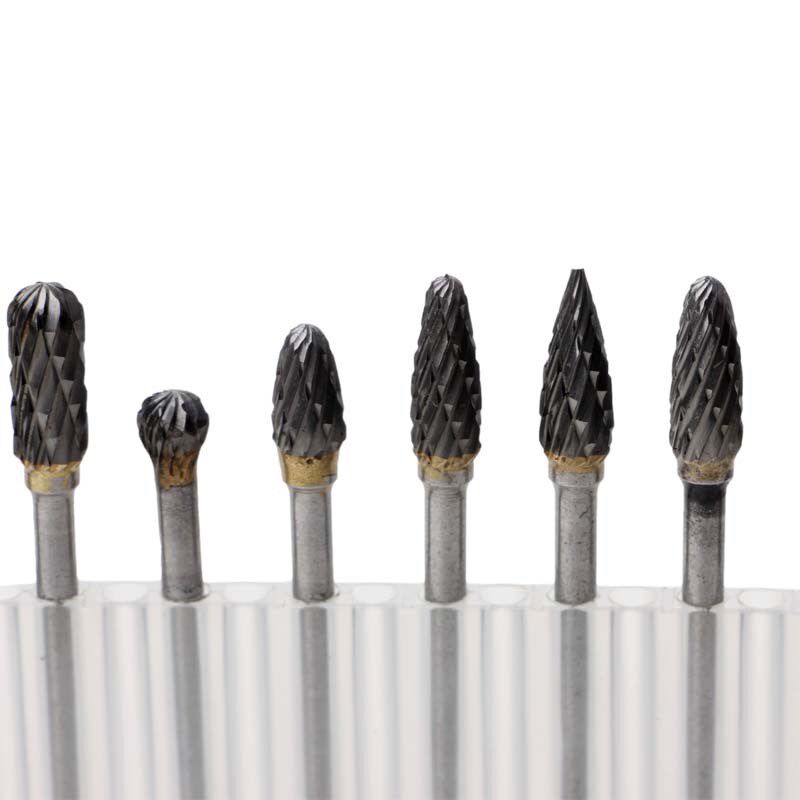 钨钢硬质合金旋转锉 电磨风磨配件单双纹 10pc钨钢打磨头铣刀,标准件/零部件/工业耗材,磨头,淘宝优惠券,粉丝福利购,淘宝优惠卷