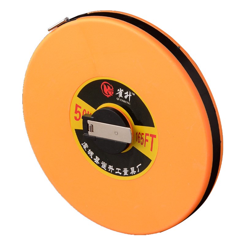 圆盘纤维皮尺100米50米30米20米钢卷尺软尺布尺S10皮卷尺测量工具