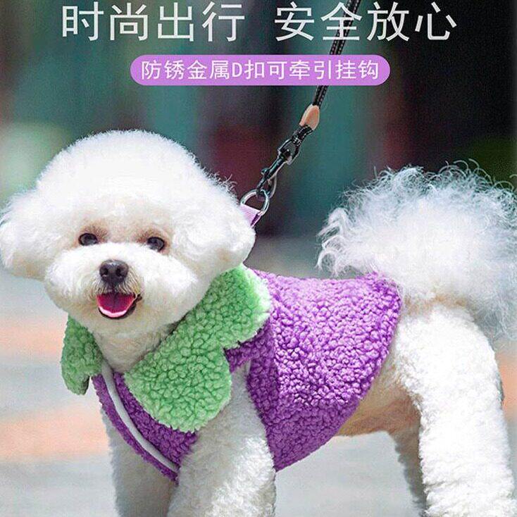 狗狗冬季衣服中型犬宠物猫2026新款高级感搞怪保暖加厚可牵引背心