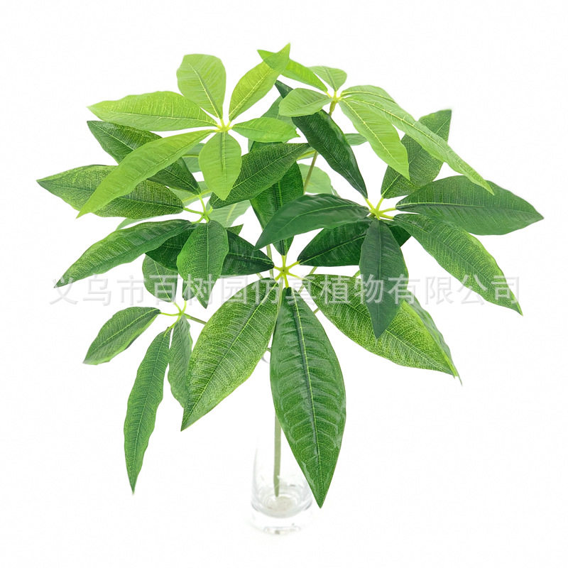 室内摄影道具人参发财仿皮花