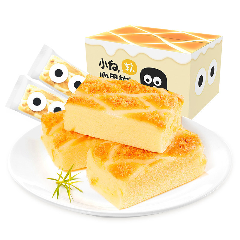 小白心里软肉松沙拉日式焗蛋糕早餐糕点面包休闲小吃网红零食420g怎么看?