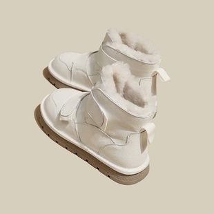加绒加厚女款 鞋 雪地靴女冬季 靴子2024新款 子防水防滑保暖棉鞋 女鞋