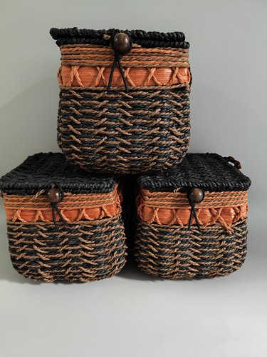 六堡茶绳箩包装编织笠编织笠包装篓黑茶包装六堡茶400g