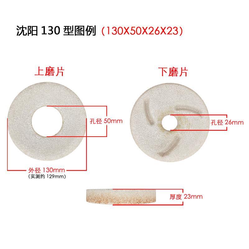 200型沈阳商用磨浆机砂轮片豆浆机豆腐机浆渣分离机配件扇形磨轮*