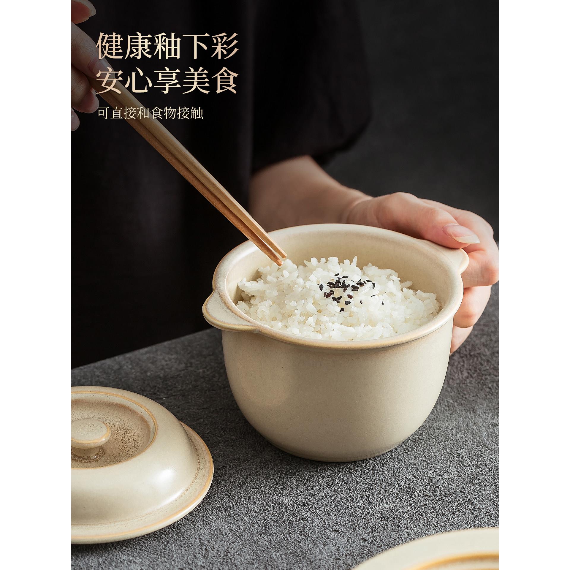 2025新款特别好看的精致高颜值釉下彩陶瓷炖罐家用的隔水炖盅汤盅