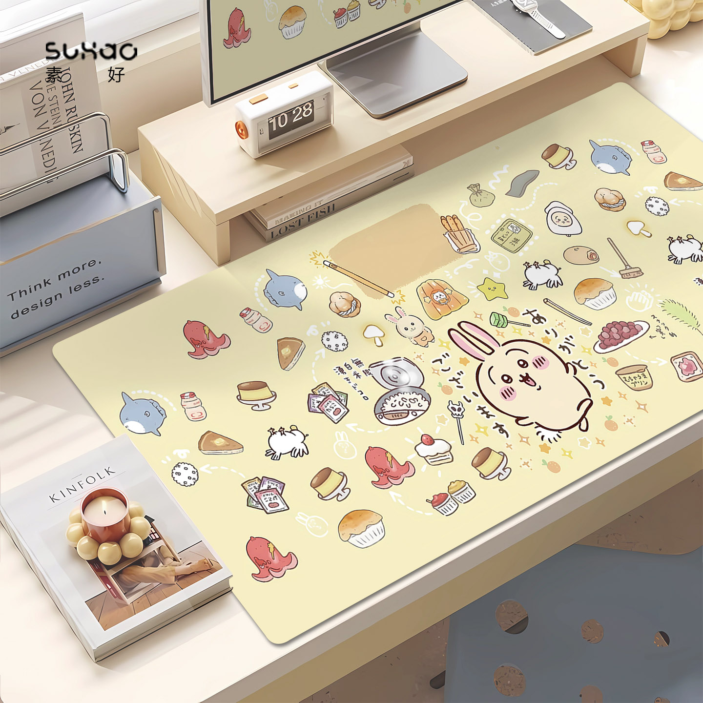 chiikawa乌萨奇鼠标垫超大号女生卡通可爱写字家用键盘垫电脑桌垫