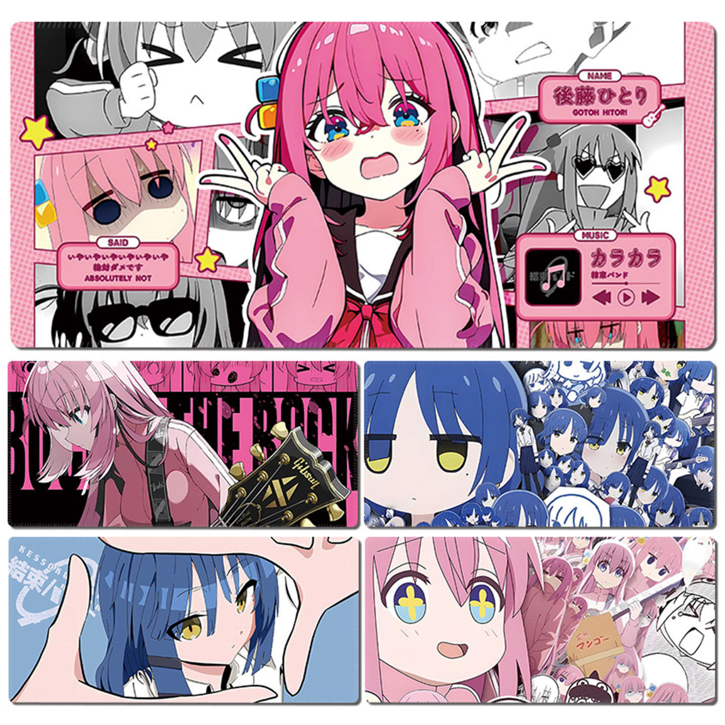 孤独摇滚鼠标垫超大动漫波奇酱电竞游戏键盘垫办公桌垫锁边电脑垫,电脑硬件/显示器/电脑周边,鼠标垫/贴/腕垫,淘宝优惠券,粉丝福利购,淘宝优惠卷