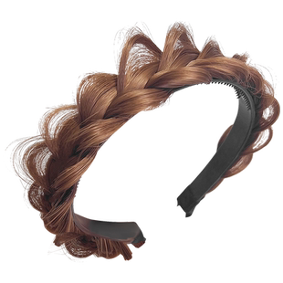 2022年新款网红仿真鱼骨假发发夹发箍女辫麻花辫编发头箍发卡发饰