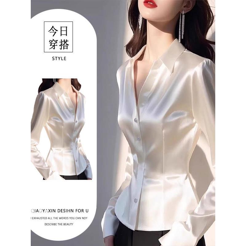 JOYIASS法式气质掐腰衬衫女2025年新款欧货洋气独特别致漂亮上衣