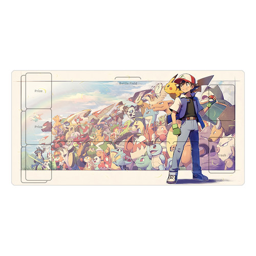 PTCG卡垫小智全家福卡牌垫