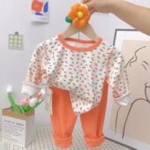 秋衣秋裤 儿童无痕无骨德绒内衣套装 秋季 卡通女宝宝男小童家居服潮