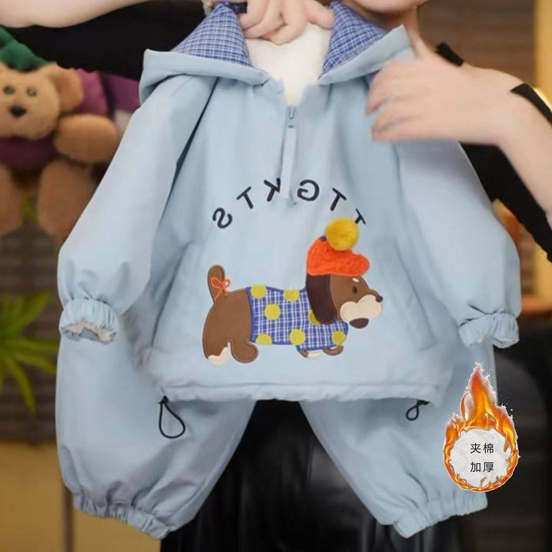 儿童套装2025加厚秋冬保暖新款男女童宝宝冲锋衣洋气棉服两件套,运动/瑜伽/健身/球迷用品,情侣装泳衣,淘宝优惠券,粉丝福利购,淘宝优惠卷
