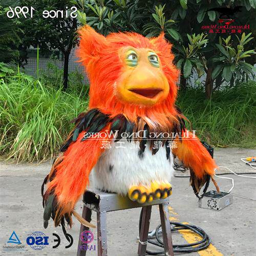 卡通仿真动物猫头鹰形象生动机械模型声光电结合仿真动物厂家