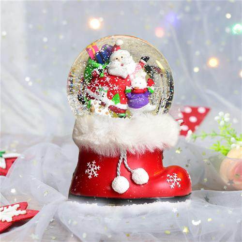 自动飘雪圣诞树脂水晶球定制音乐盒圣诞老人鞋靴雪花球树脂工艺品,特色手工艺,其他特色工艺品,淘宝优惠券,粉丝福利购,淘宝优惠卷