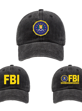 FBI美国联邦调查局特工电影周边棒球帽户外遮阳防晒男鸭舌帽帽子