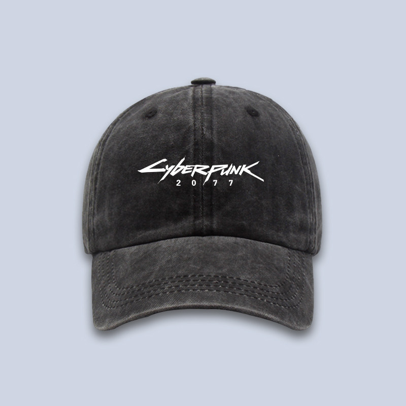 赛博朋克2077周边休闲棒球帽户外遮阳防晒情侣男士青少年鸭舌帽