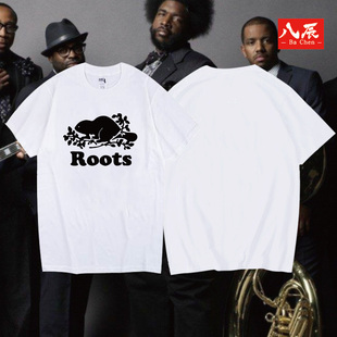 THE 體恤休閑衣服 歐美說唱嘻哈hiphop圓領(lǐng)短袖 ROOTS樂隊(duì)復(fù)古經(jīng)典