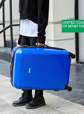 贝纳通行李箱镜面超轻22寸万向轮登机箱密码锁小型男拉杆箱女潮流