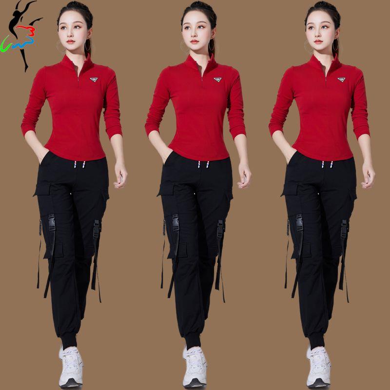 杨丽萍广场舞服装新款套装春秋团体舞蹈曳步水兵广场舞表演演出服