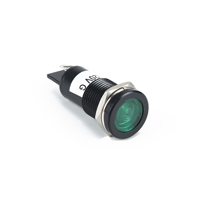 小型黑色金属 led电源信号灯AD22C-8D 8MM 6V/N12V24V220V 多色