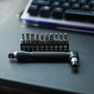 WD6.35mmL形双头扳手w小扳手用于螺丝头工具套筒扳手六角扳手