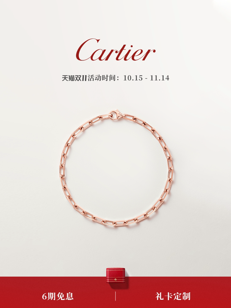 Флагманский магазин Cartier, серия Santo, Розовое золото, Браслет-цепочка из белого золота Изображение 1