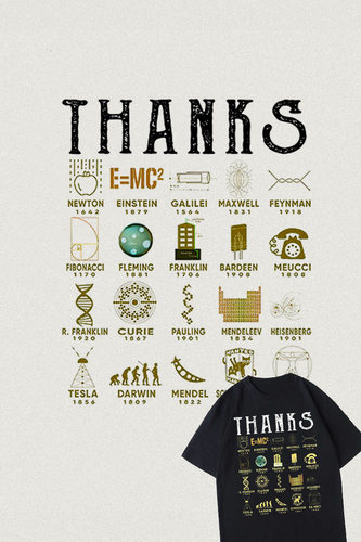 科学爱好者T恤Thanks Science Scientist Lovers t shirt tee穿搭