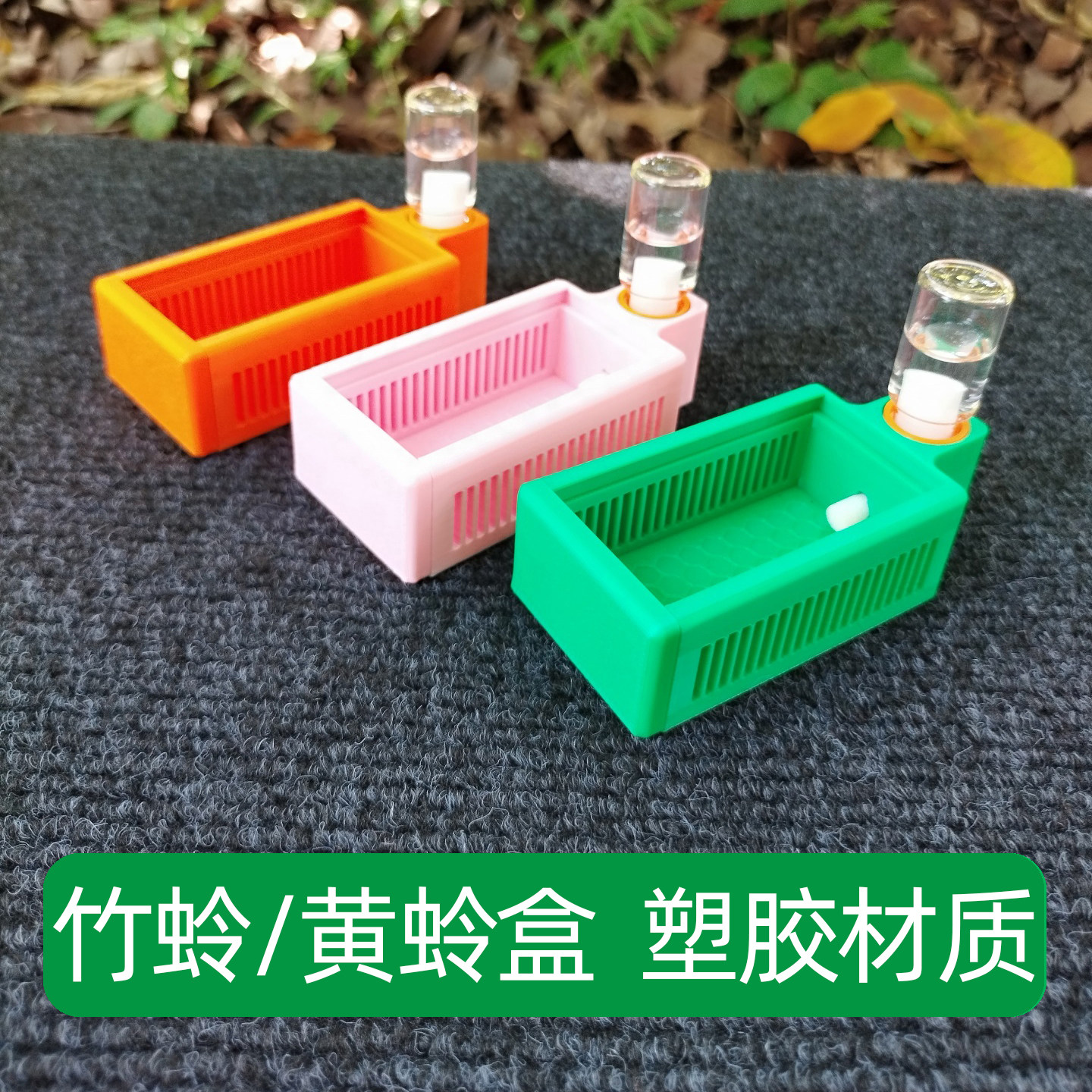 竹蛉黄蛉通用鸣虫盒塑料款大黄蛉小黄蛉透气保湿蛉子虫盒3D打印