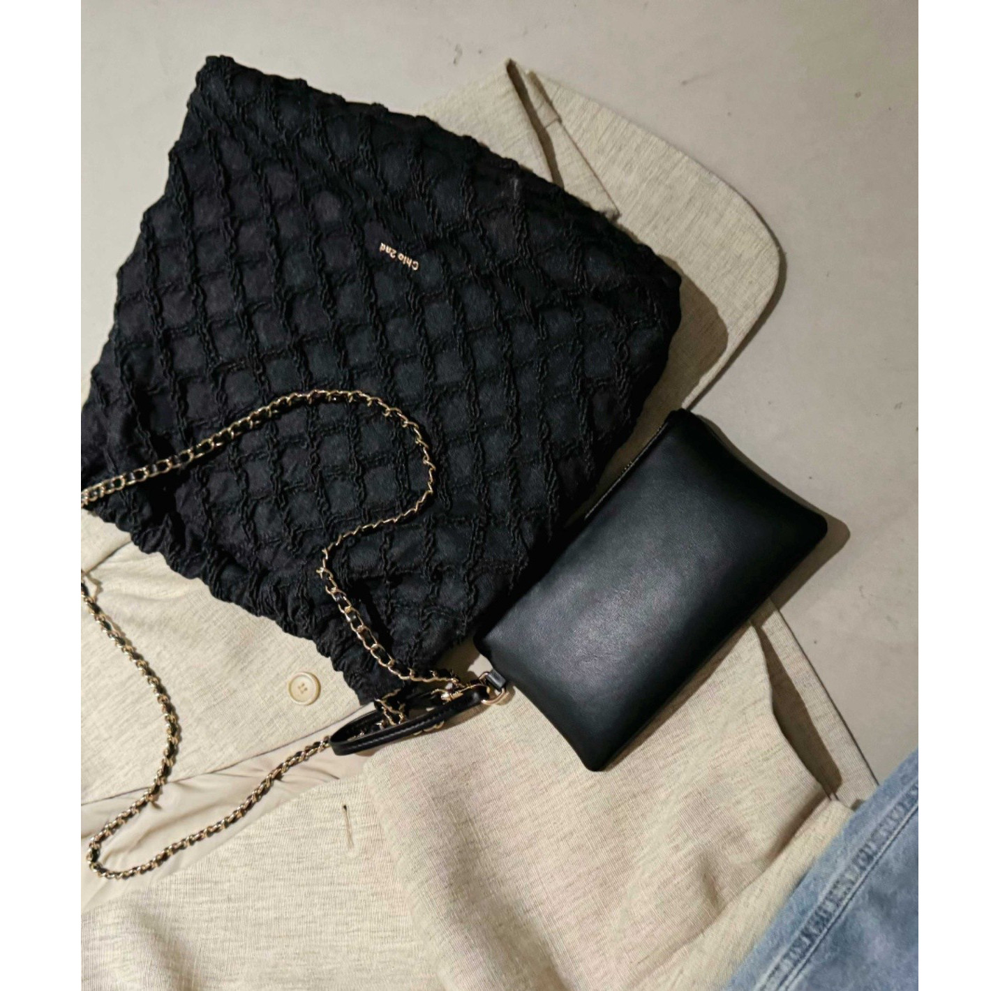 南风chio旗舰菠萝格水桶包2025新款潮慵懒风包包女大容量链条单肩,箱包皮具/热销女包/男包,水桶包,淘宝优惠券,粉丝福利购,淘宝优惠卷