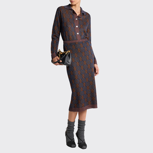 新品 女士常规版 首降 25新款 型金属纽扣尖领针织开衫 ETRO艾绰