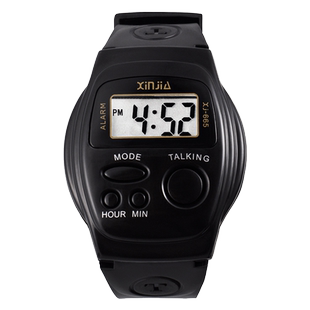 老人手表男士爸爸男款中老年专用防水大数字显示盲人报时电子机械