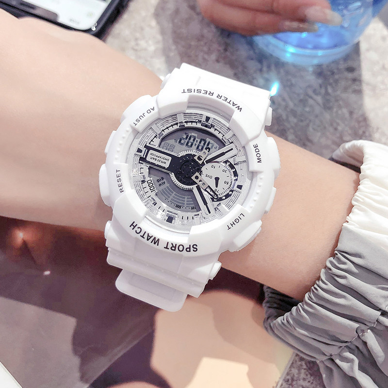 2020年新款ins风手表女简约气质学生儿童机械防水独角兽电子表男