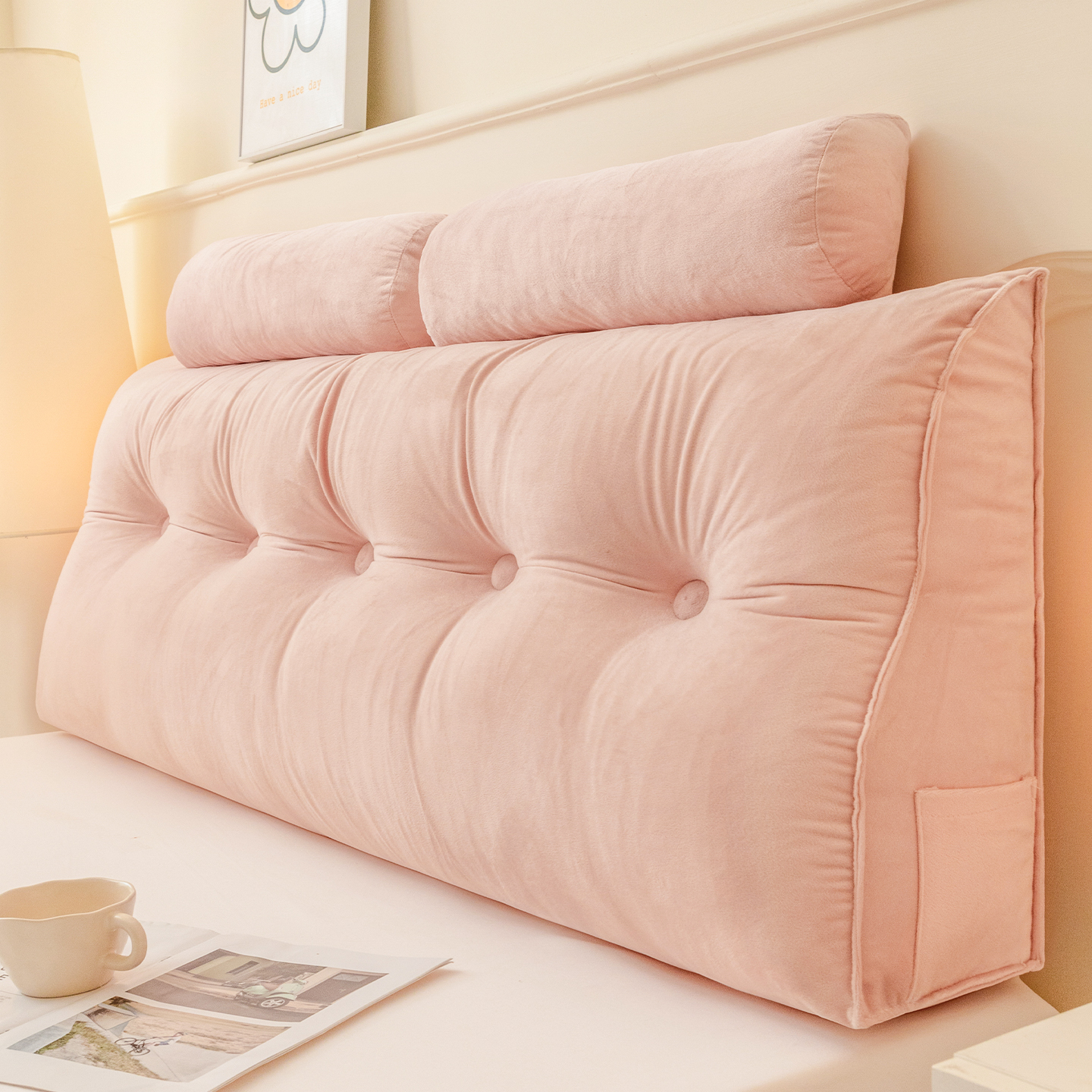 床头靠枕床上靠垫软包