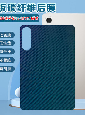 适用联想小新平板progt磨砂后膜2025新款11.1英寸小新PadProGT后盖保护贴膜TB710FU碳纤维防指纹磨砂防滑软膜