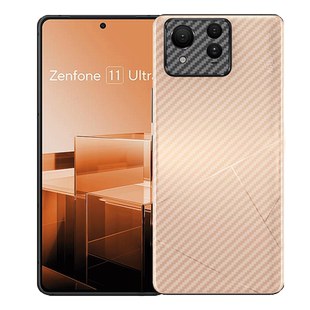 艾思度适用华硕zenfone11ultra手机后膜新品Asus Zenfone 11Ultra半透明磨砂背模AI2401抗指纹防刮碳纤维贴膜