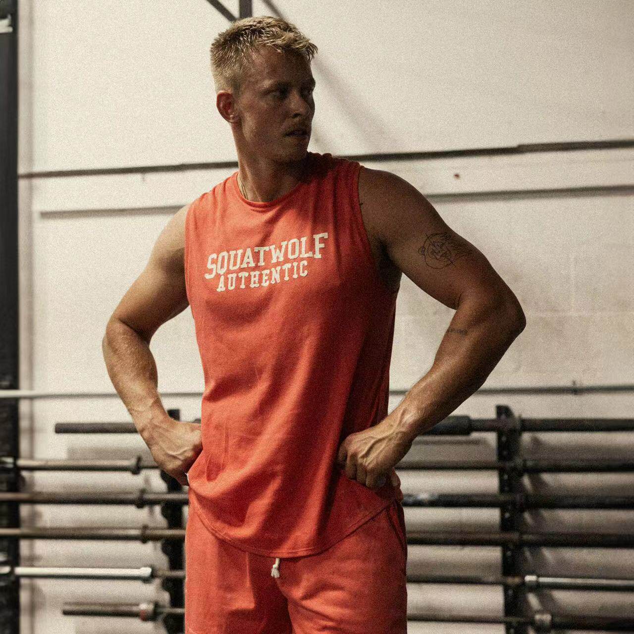 SQUATWOLF深蹲狼健身背心