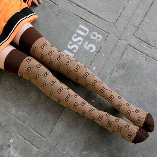 袜子女K网红潮款 长袜过膝袜J长小腿袜夏秋冬季筒日系学春生高筒