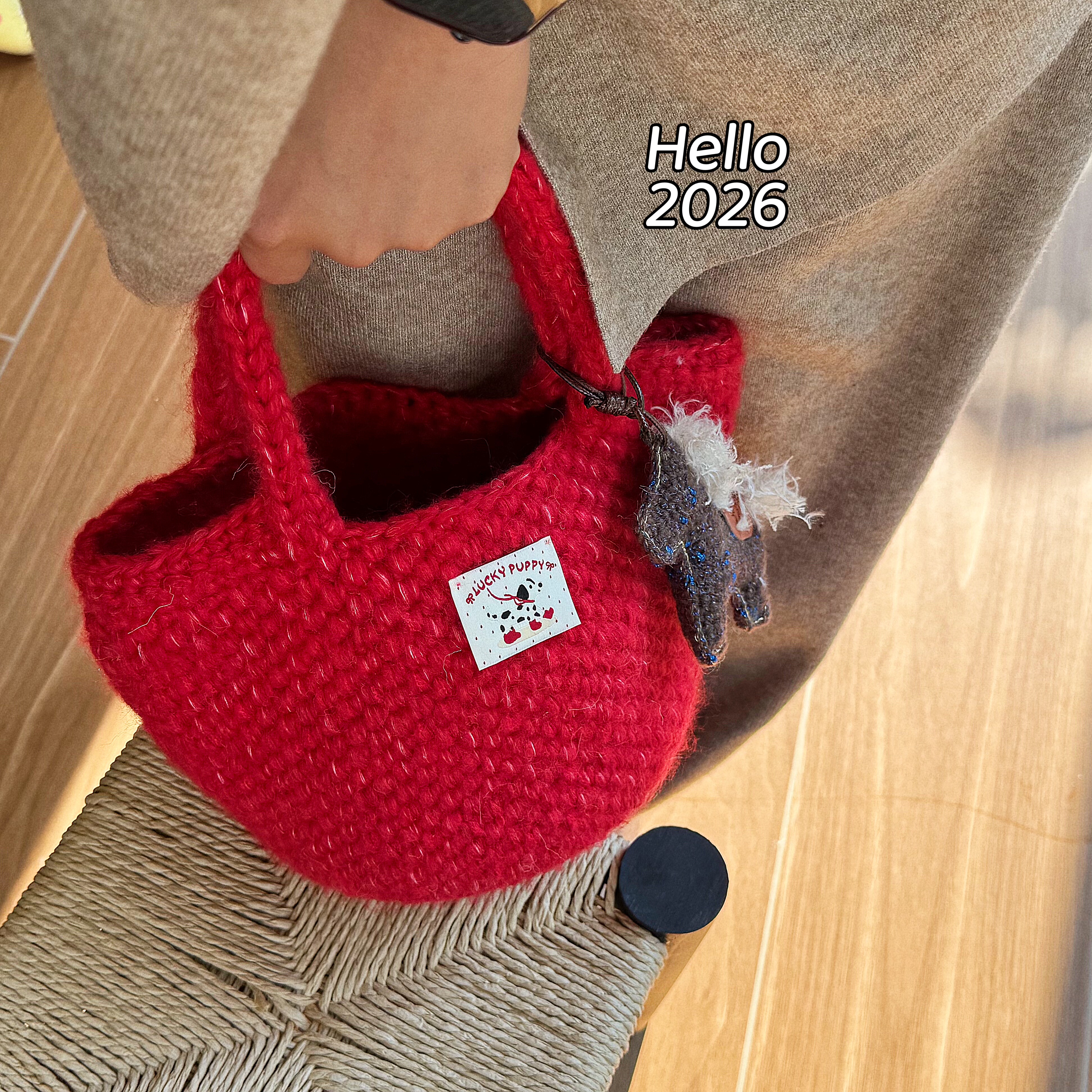 好运连绵新年红色包包 菜篮子钩针红色混线 编织围巾帽子粗毛线,服饰配件/皮带/帽子/围巾,毛线,淘宝优惠券,粉丝福利购,淘宝优惠卷