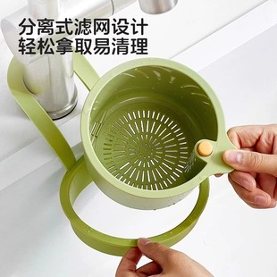 水槽沥水篮家用厨房水槽分离食物残渣过滤篮水果清洗滤水篮 可挂式
